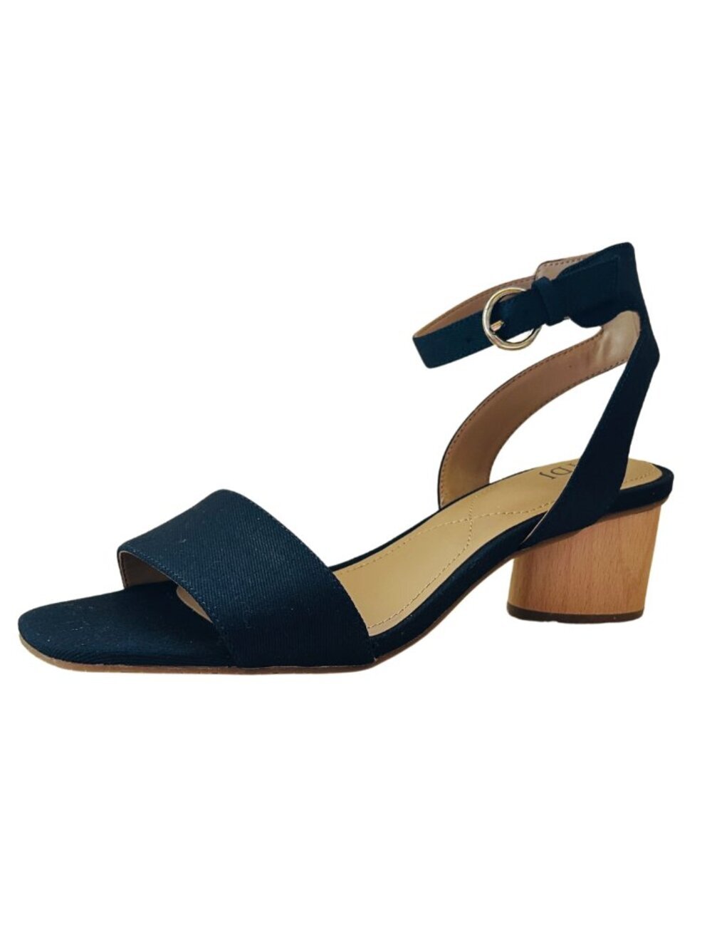 NYDJ Padded Insole Slingback Ankle Strap Women's Size 8 Denim Blue/Navy